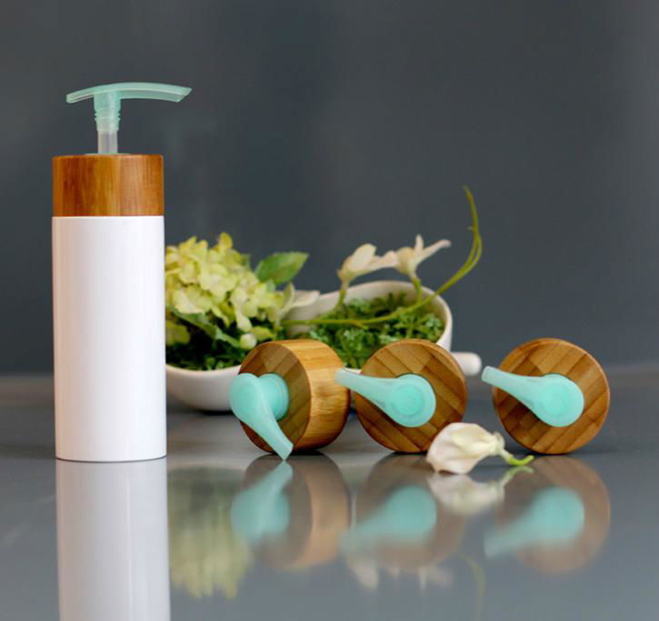  Essential lotion bottle with bamboo pump
