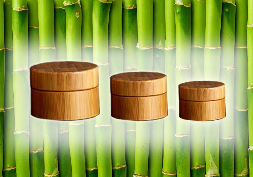 15g 25g 30g 50g organic bamboo face cream  jars 
