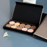 Cosmetic bamboo eye shadow box and color palette 2