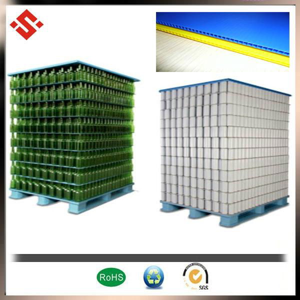 pp corflute sheet for pallet layer pad main use for bottel storage  2