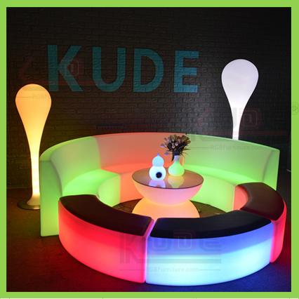 Outdoor PE Table and Chair LED Patio Garden Furniture 2