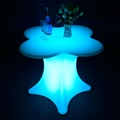 LED Arm Chair and Flower Shape Table Light up Furnitures 3