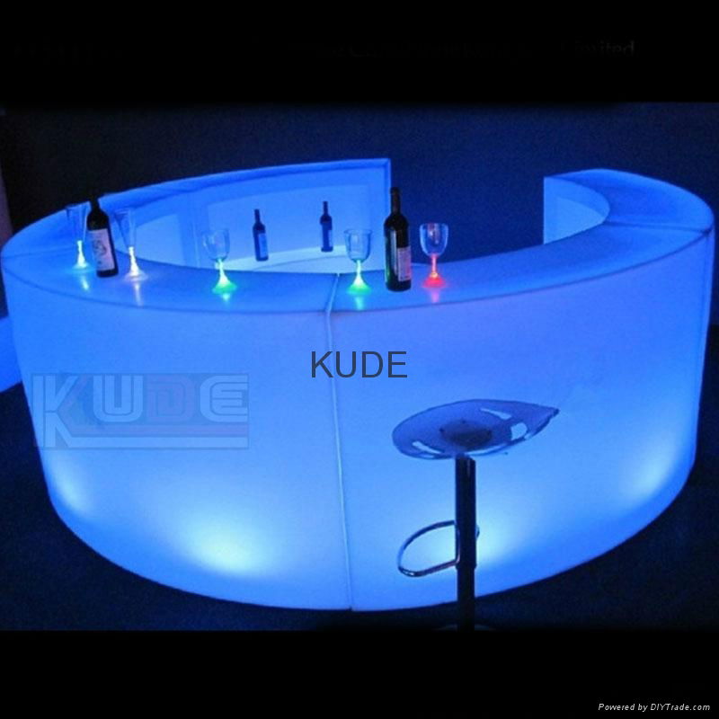 Wholesale Plastic Furnitures LED Bar Counter 3