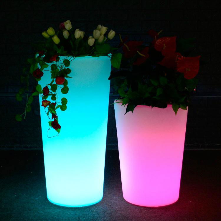 LED Flower Pot Lighting LED Color Changing Flower Planter 5