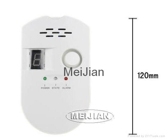 Plug in and play standalone combustible gas detector alarm with led display 3