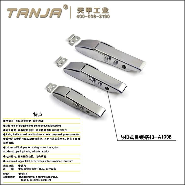 [TANJA] A109 Concealed  latch，spring loaded stainless steel latch with side hole