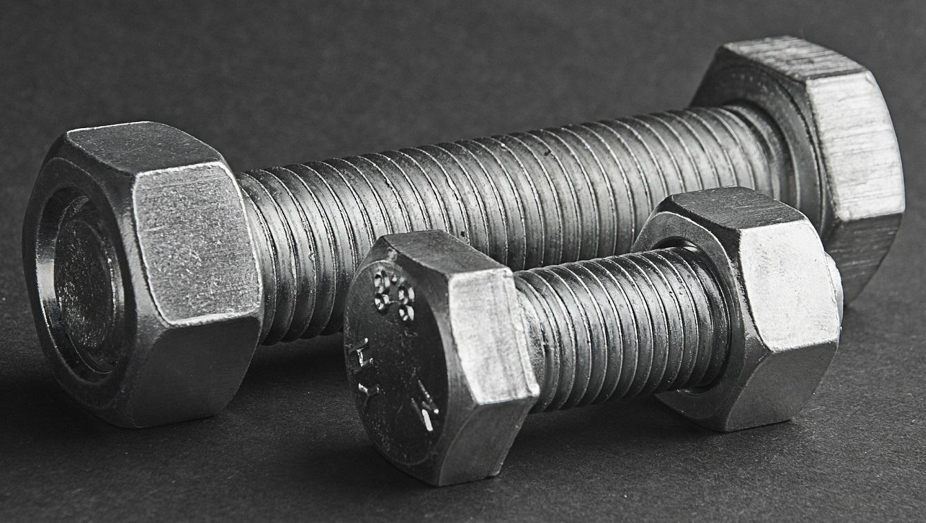 steel bolt and nut