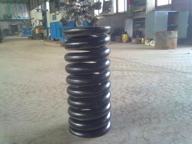 hot winding a large coil spring 2