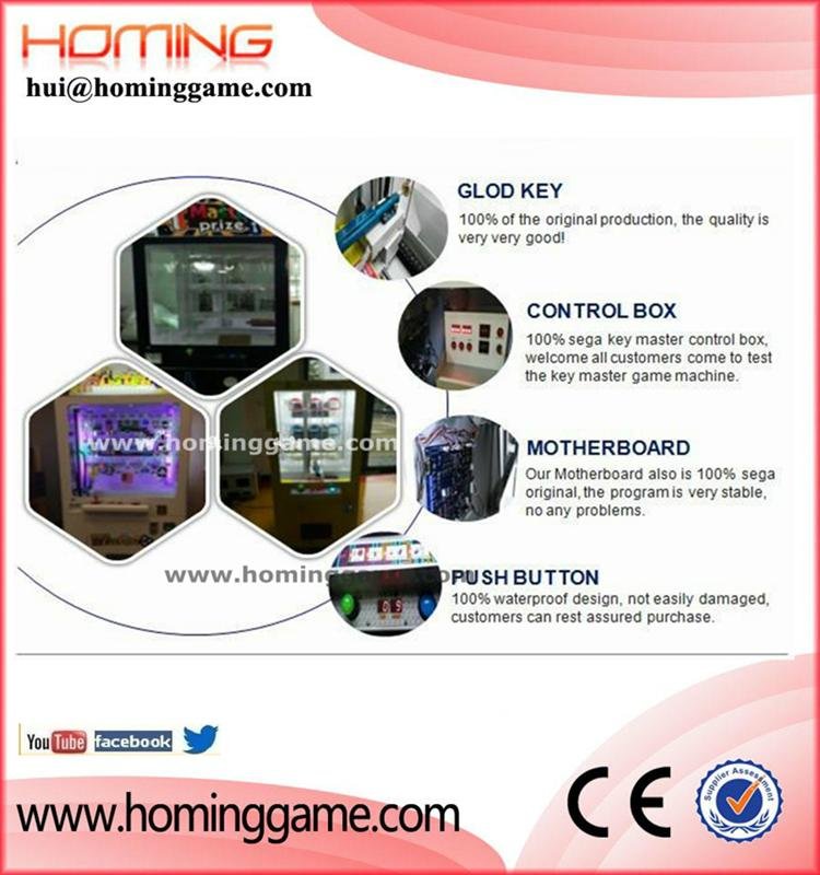  key master game machine-100% SEGA hot sale prize key master game machine 4