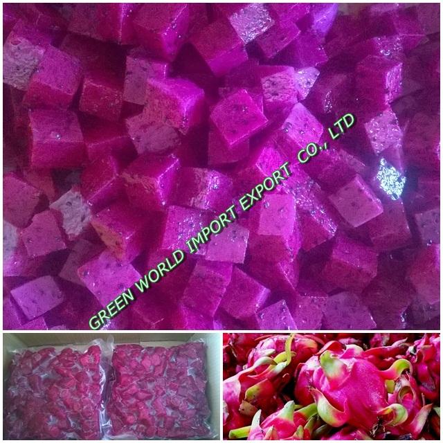 FRESH FROZEN DRAGON FRUIT GOOD FOR HEALTHY GW01 greenworld (Vietnam