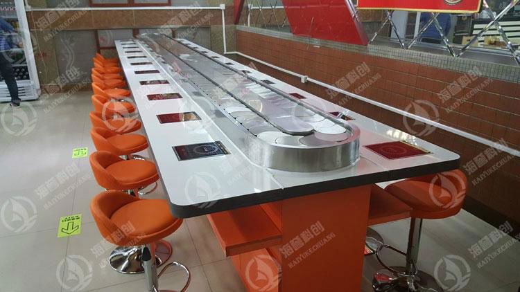 beautiful rotary hot pot conveyor belt 5