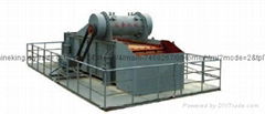 Horizontal linear vibrating screens