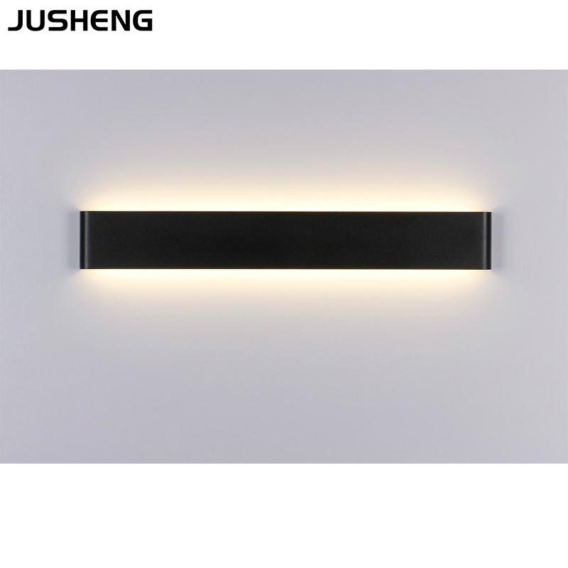 6W Black Aluminum LED wall lamp for indoor home living room lighting 110-240v ac