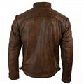 LEATHER MEN FASHION JACKET KMX-0082  1