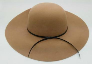 custom women hats round top wide brim 100% wool felt hat