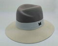 high quality wool felt homburg hat