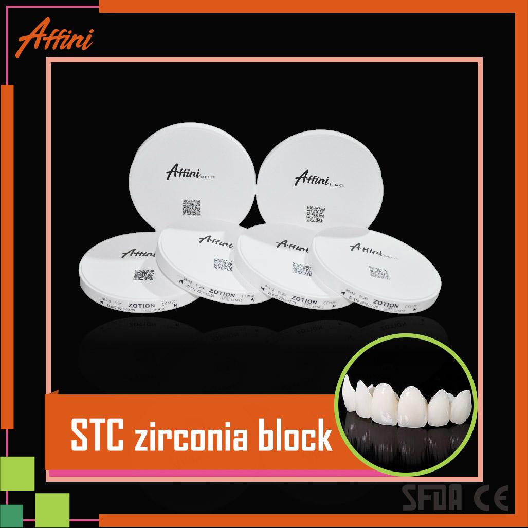 Dental zirconia ceramic blocks D98/D95/AG71 Zotion AFFINI (China