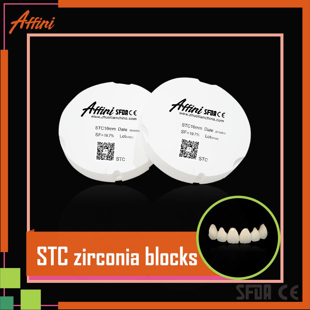 Dental zirconia ceramic blocks D98/D95/AG71 Zotion AFFINI (China