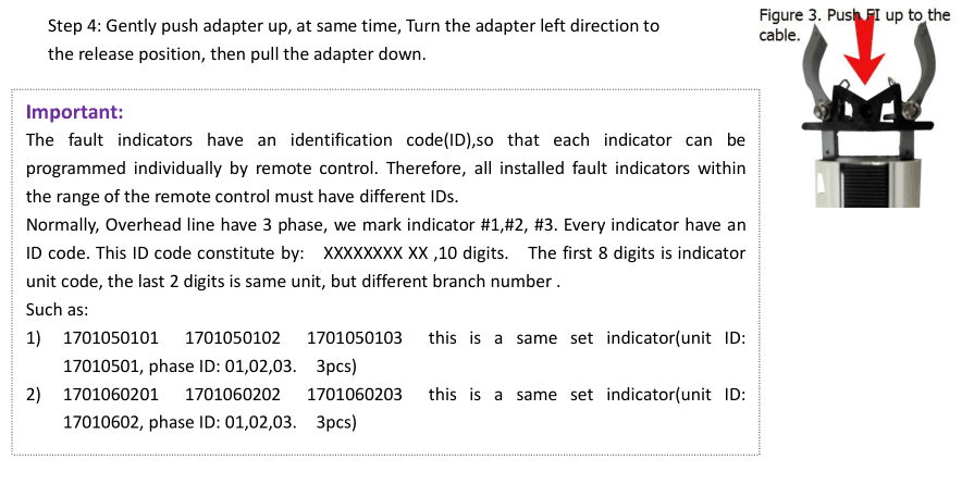 Installation Adapter  of  overhead Line Fault Sensor 3