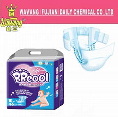 cheap baby diaper PE film baby diaper