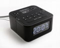 Stereo clock radio Bluetooth speaker with US Sockets 1