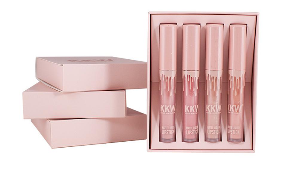 Brand New KKW  Cosmetics  Liquid Lipstick 4pcs/set