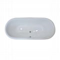 double ended cast iron bathtub on monarch imperial feet 2