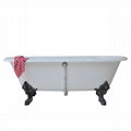 double ended cast iron bathtub on monarch imperial feet 3