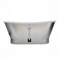 Cast Iron Tub with stainless steel skirt