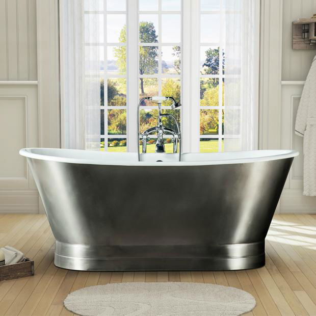 Cast Iron Tub with stainless steel skirt 4