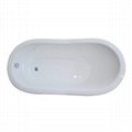 Flat Rim Slipper Cast Iron Bath Tub 1