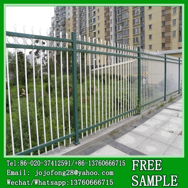Backyard iron fencing design for residence community