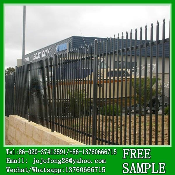 Backyard iron fencing design for residence community 4