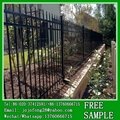 Polyester coated black tubular picket fence panels 2
