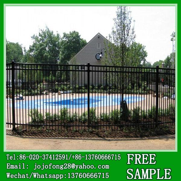 China suppier black matte using pool iron fencing for hotel 3