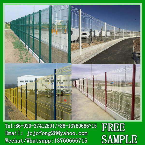 Easily assemble welded traingle mesh triangle fence 4