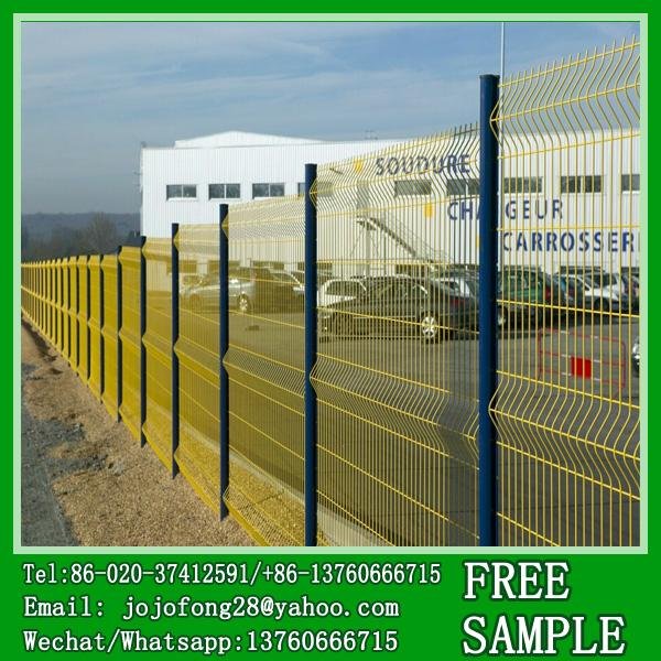Ornamental PVC coated Welded Wire mesh fencing for boundary wall