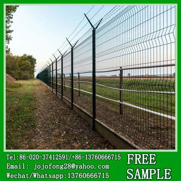 Ornamental PVC coated Welded Wire mesh fencing for boundary wall 5