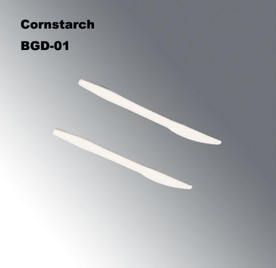 China Made Bgd-01 (160mm) Cornstarch Knife Disposable 100% Biodegradable Cutlery