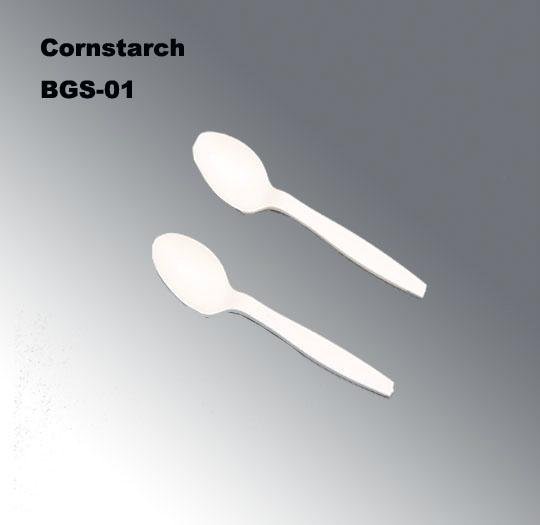 Disposable Spoon Bgs-01 (150mm) in Cornstarch Biodegradable Eco-Friendly