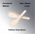 Cornstarch Tableware FDA Disposable Biodegradable Chinses Soup Spoon 1