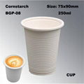 High Quality Disposable Compostable Biodegradable Tableware Eco-Friendly Cups