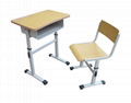 钢木升降学生培训桌椅学生桌 3