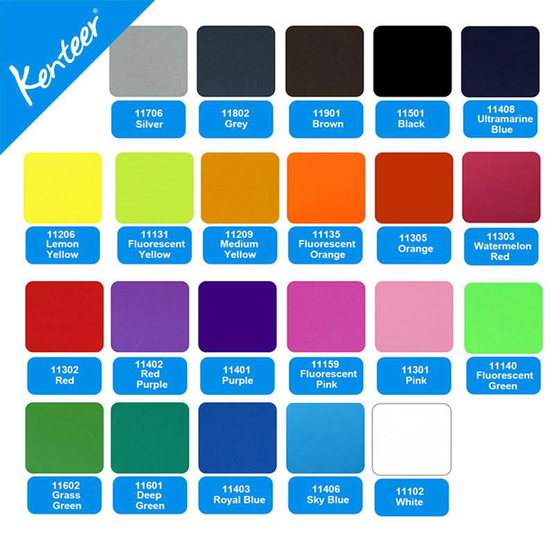 TPU heat transfer vinyl 12colors 21*29cm size for all type cutting machine 4