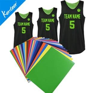 PU stickers for jersey accessory heat transfer type 12pieces a lot with A4 size 