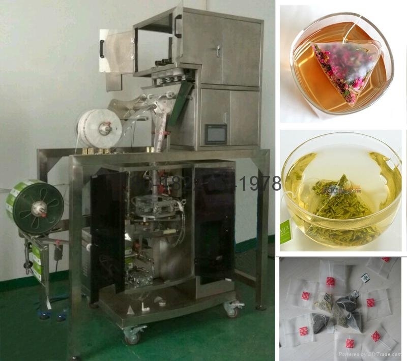 Full automatic electronic scale triangle teabag packing machine 