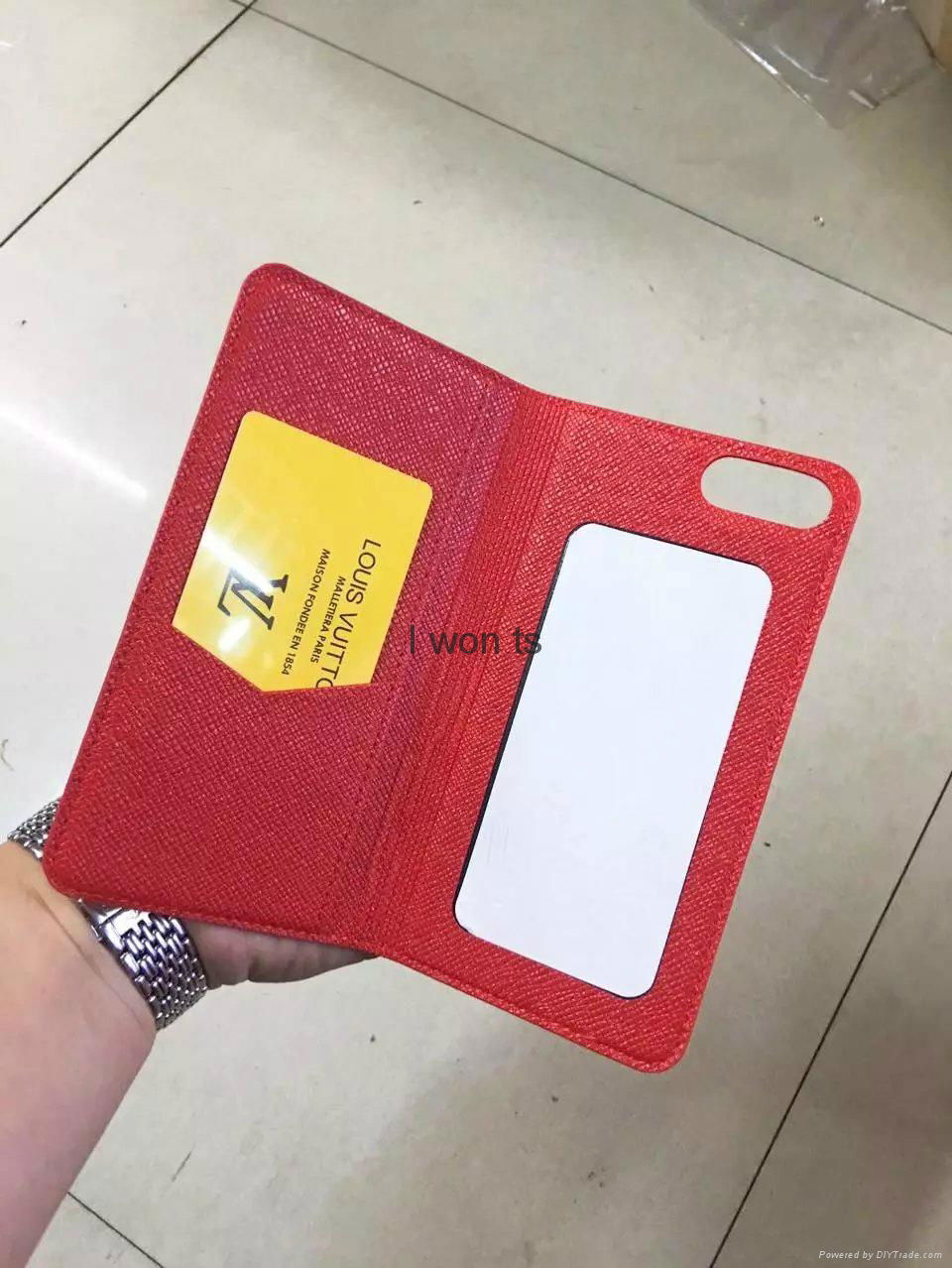 Wholesale new fashion Supreme red LV leather case covers for Iphone 7/7 plus - iwonts7 (China ...