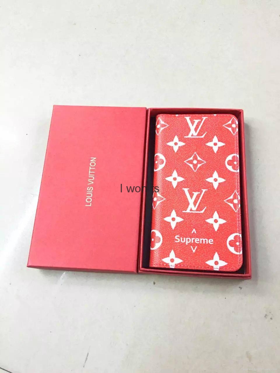 Wholesale new fashion Supreme red LV leather case covers for Iphone 7/7 plus - iwonts7 (China ...