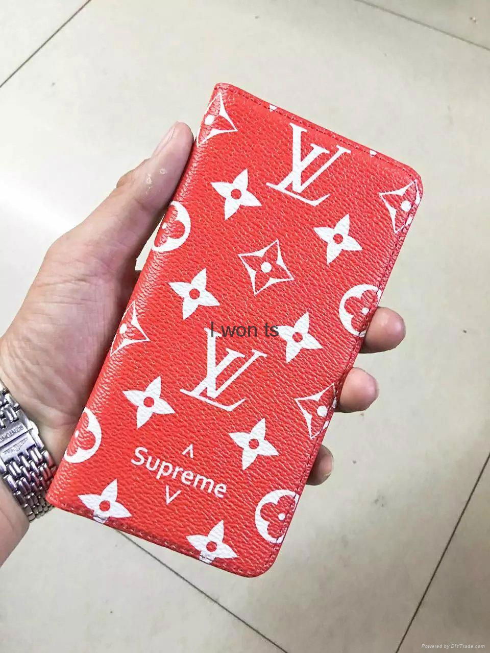 Wholesale new fashion Supreme red LV leather case covers for Iphone 7/7 plus - iwonts7 (China ...