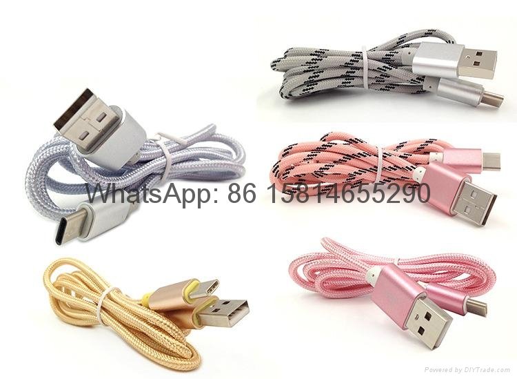 Wholesale good quality type c usb cable for samsung huawei lg phone pc cable   4